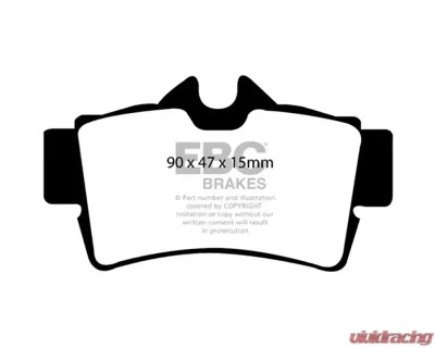 EBC Brakes Greenstuff 2000 Series Rear Sport Brake Pads Panoz Espante 2001-2007 - DP21156/2