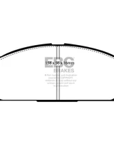 EBC Brakes Greenstuff 2000 Series Rear Sport Brake Pads Infiniti Q45 4.1 1997-2000                                     - DP21247 - Image 4