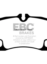 EBC Brakes Greenstuff 2000 Series Rear Sport Brake Pads Porsche 911 2007-2009                                     - DP21930 - Image 4
