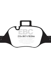 EBC Brakes Greenstuff 2000 Series Front Sport Brake Pads BMW 530 G30 2017+                                     - DP22289 - Image 4