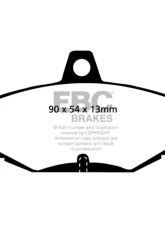 EBC Brakes Greenstuff 2000 Series Rear Sport Brake Pads AC Ace 5.0 1996-2000                                     - DP2617 - Image 4