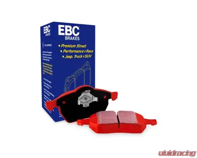 EBC Brakes Redstuff Ceramic Low Dust Front Brake Pads Audi RS7 4.0TT w/Cast Iron Rotors | Trapezoid Weights 2013-2014 - DP32081C