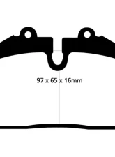 EBC Brakes Redstuff Ceramic Low Dust Rear Brake Pads Porsche 911 964 3.6L | QVALE Mangusta 4.6L 1992-2003                                     - DP31013C - Image 5