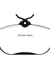 EBC Brakes Redstuff Ceramic Low Dust Front Brake Pads for Volvo 740 2.3 ABS 1991-1993                                     - DP31095C - Image 5