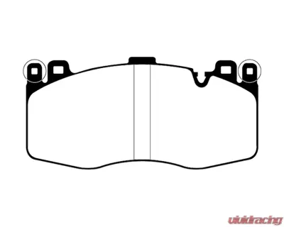 EBC Brakes Redstuff Ceramic Low Dust Front Brake Pads for BMW X5 M 2015-2019 DP32370C - DP32370C