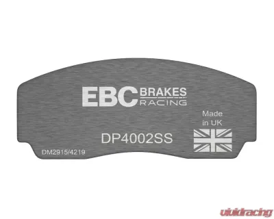 EBC Brakes Apollo-4 Caliper Yellow Street & Track Brake Pads Audi | Fiat | Ford | Hyundai | Mazda | Scion | Subaru | Toyota | Volkswagen 2003-2022 - DP4002SS