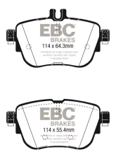 EBC Brakes Yellowstuff Street & Track Rear Brake Pads Mercedes-Benz E300 W213 2017+                                     - DP42297R - Image 4