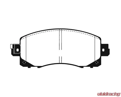 EBC Brakes Yellowstuff Street & Track Front Brake Pads Subaru Crosstrek| Forester | Impreza | WRX | Legacy 2018+ - DP42330R