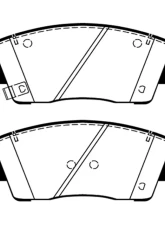 EBC Brakes Yellowstuff Street & Track Front Brake Pads Genesis G70 2.0T 2019+                                     - DP42358R - Image 4