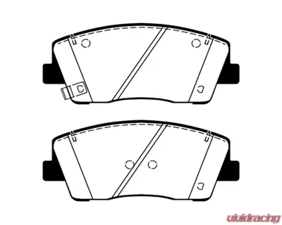 EBC Brakes Yellowstuff Street & Track Front Brake Pads Genesis G70 2.0T 2019+ - DP42358R