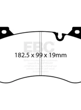 EBC Brakes Yellowstuff Street & Track Front Brake Pads for BMW M3 | M4 2021-2024                                     - DP42454R - Image 4