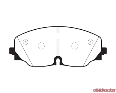 EBC Brakes Yellowstuff Street & Track Front Brake Pads Volkswagen Atlas 2.0L Turbo 2017+ - DP43087R