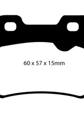 EBC Brakes Yellowstuff Street & Track Rear Brake Pads Saab 900 2.0 1994-1996                                     - DP4761R - Image 4