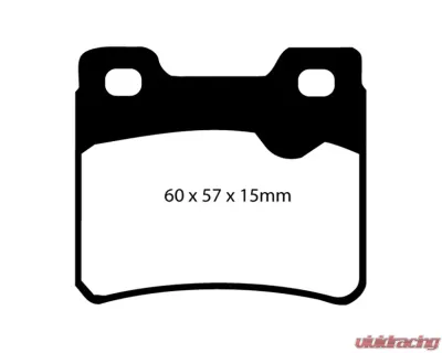 EBC Brakes Yellowstuff Street & Track Rear Brake Pads Saab 900 2.0 1994-1996 - DP4761R