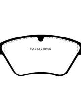 EBC Brakes Yellowstuff Street & Track Front Brake Pads for Saab 900 2.0 Turbo 1994-1996                                     - DP4976R - Image 4