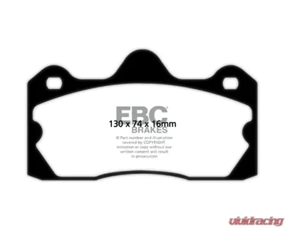 EBC Brakes Bluestuff NDX Full Race Rear Brake Pads Lotus Evora 3.5L 2010-2016 - DP5060NDX