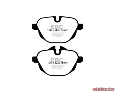 EBC Brakes Bluestuff NDX Full Race Rear Brake Pads BMW i8 2014-2020 - DP52047NDX
