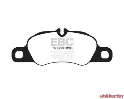 EBC Brakes Bluestuff NDX Full Race Front Brake Pads for Porsche Boxster 2.7L 2012-2016 - DP52057NDX