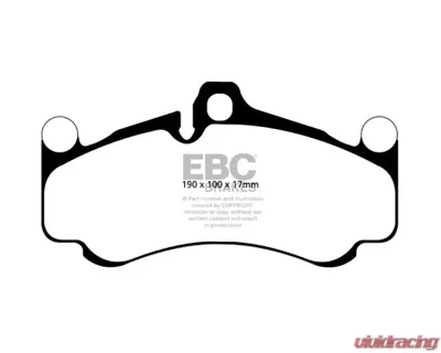 EBC Brakes Bluestuff NDX Full Race Front Brake Pads for Porsche 911 GT3 2010-2012 - DP52094NDX