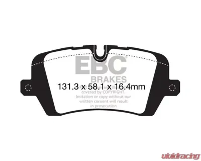 EBC Brakes Bluestuff NDX Full Race Rear Brake Pads Land Rover Defender 90 2020+ - DP52161NDX