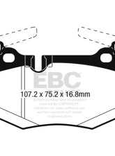EBC Brakes Bluestuff NDX Full Race Rear Brake Pads Lexus GS-F 2016+                                     - DP52261NDX - Image 3