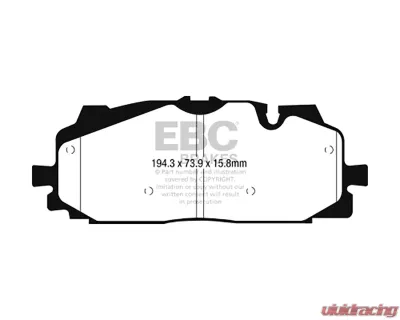 EBC Brakes Bluestuff NDX Full Race Front Brake Pads Audi RS5 2.9 TT | Audi S4 | Audi S5 2018+ - DP52277NDX