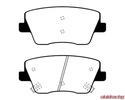EBC Brakes Bluestuff NDX Full Race Rear Brake Pads Hyundai Veloster N 2nd Gen 2.0T 2019+ - DP52344NDX
