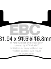 EBC Brakes Bluestuff NDX Full Race Rear Brake Pads Genesis G70 2.0T 2019+                                     - DP52357NDX - Image 3