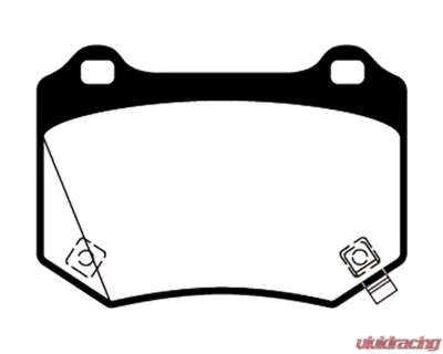EBC Brakes Bluestuff NDX Full Race Rear Brake Pads Subaru WRX STI 2.5L Turbo 2018+ - DP52361NDX