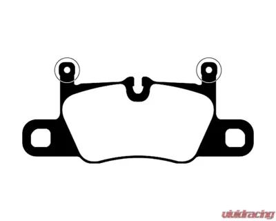 EBC Brakes Bluestuff NDX Full Race Rear Brake Pads Porsche 911 3.0TT Carrera w/Cast Iron Rotors 2016+ - DP52371NDX