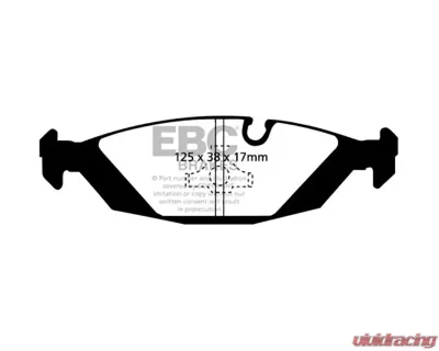 EBC Brakes Bluestuff NDX Full Race Rear Brake Pads BMW M5 E28 1987-1988 - DP5447NDX