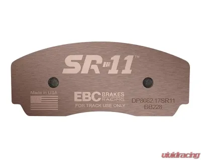 EBC Brakes Front SR-11 Sintered Race Brake Pad AC | Aston Martin | Jaguar | Lotus | Marcos | TVR | Vauxhall 1990-2008 - DP8002.17SR11