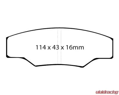 EBC Brakes EBC Racing RP-X Track & Race Brake Pads for Alcon, AP Racing, Hi-Spec - DP8003RPX