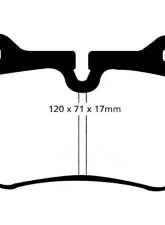EBC Racing Front RP-X Track & Race Brake Pads Ferrari | Nissan 1992-2008                                     - DP81032RPX - Image 2