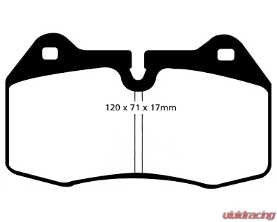 EBC Racing Front RP-X Track & Race Brake Pads Ferrari | Nissan 1992-2008 - DP81032RPX