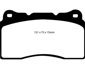 EBC Racing Front RP-X Track & Race Brake Pads Buick | Chevrolet | Dodge | Ford | Mitsubishi | Subaru 2002-2017