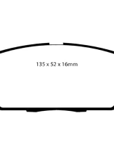 EBC Racing Front RP-X Track & Race Brake Pads Honda S2000 2.0 1999-2009                                     - DP81254RPX - Image 2