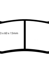 EBC Brakes EBC Racing Front RP-X Track & Race Brake Pads for Lotus Elise/Exige 2001-2011                                     - DP81377RPX - Image 2