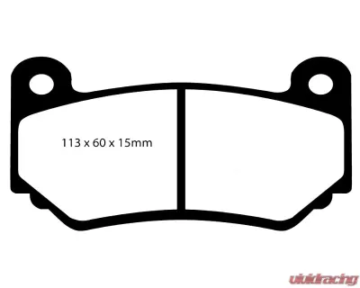 EBC Brakes EBC Racing Front RP-X Track & Race Brake Pads for Lotus Elise/Exige 2001-2011 - DP81377RPX