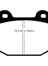 EBC Racing Rear RP-X Track & Race Brake Pads Brembo | Hi-Spec | Stoptech | Tarox | Mitsubishi | Nissan | Subaru                                     - DP81537RPX - Image 2