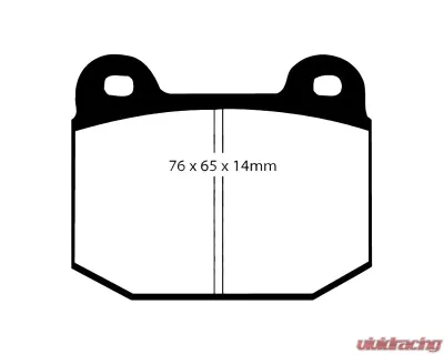 EBC Racing Rear RP-X Track & Race Brake Pads Brembo | Hi-Spec | Stoptech | Tarox | Mitsubishi | Nissan | Subaru - DP81537RPX