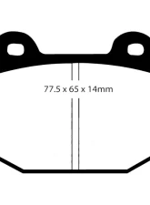 EBC Racing Front RP-1 Track & Race Brake Pads Lotus | Tesla 1996-2018                                     - DP8197/2RP1 - Image 2