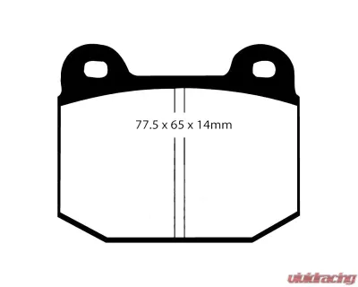 EBC Racing Front RP-1 Track & Race Brake Pads Lotus | Tesla 1996-2018 - DP8197/2RP1