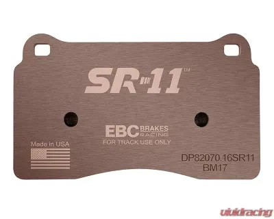 EBC Racing Front SR-11 Sintered Race Brake Pads AC | Aston Martin | Audi | BMW | Cupra | Ferrari | Renault | Seat 2002-2022 - DP82070.16SR11