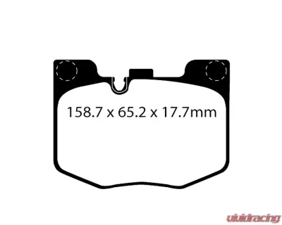 EBC Racing Rear RP-X Track & Race Brake Pads BMW | Toyota GR Supra A90 2020-2024 - DP82302RPX