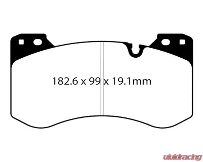 EBC Brakes EBC Racing RP-1 Track & Race Brake Pads for BMW M2 2023, M3/M4 2021+ - DP82454RP1