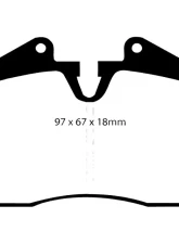 EBC Racing Front RP-X Track & Race Brake Pads Ferrari | Porsche 1977-2008                                     - DP8612RPX - Image 2