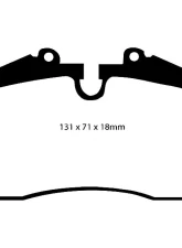 EBC Racing Front RP-X Track & Race Brake Pads Porsche 964 | 993 | 928 | 944 | 959 1985-1997                                     - DP8767RPX - Image 2
