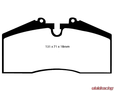 EBC Racing Front RP-X Track & Race Brake Pads Porsche 964 | 993 | 928 | 944 | 959 1985-1997 - DP8767RPX