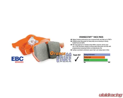 EBC Brakes Orangestuff Front Brake Pads Land Rover Defender 90 P300 2.0T 2020+ - ED92401